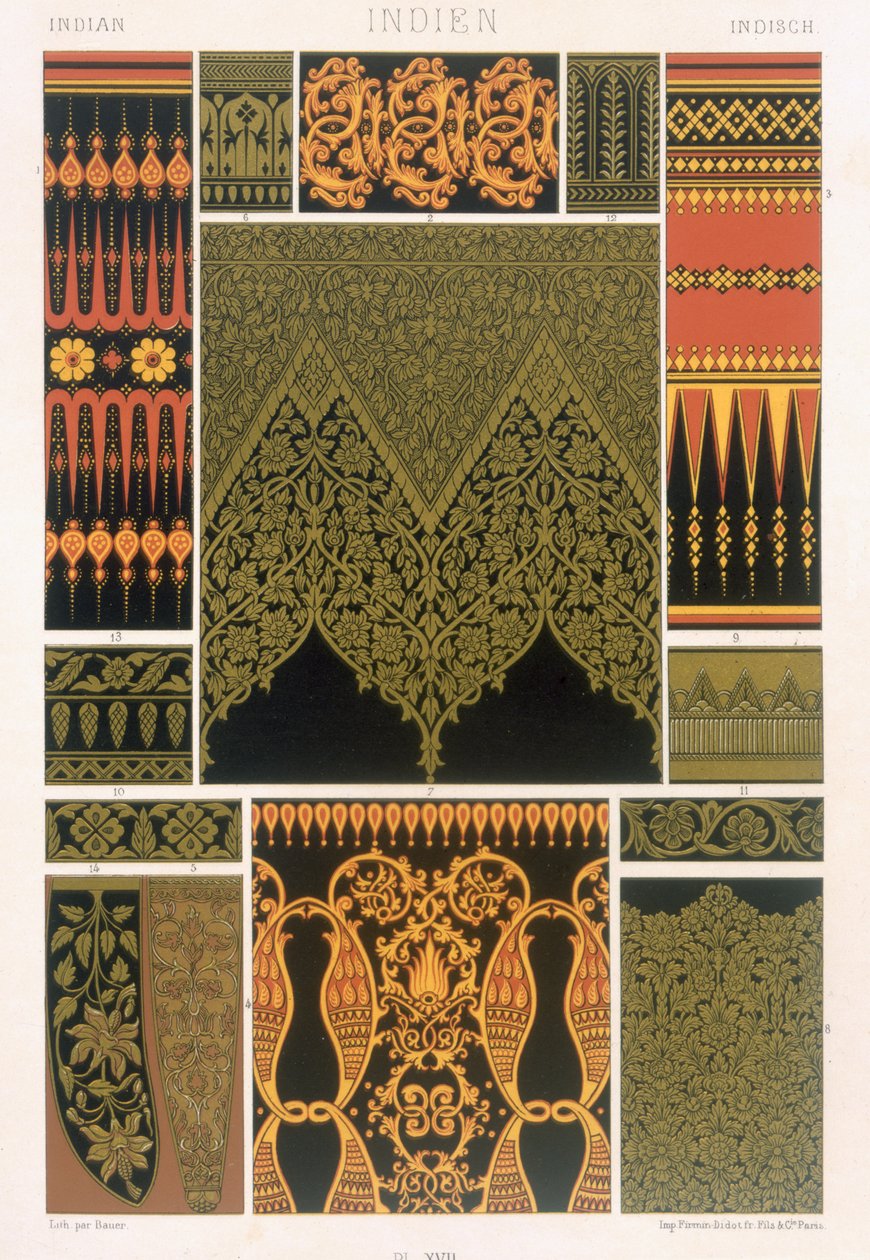 Indisk stil, plate XVII fra 