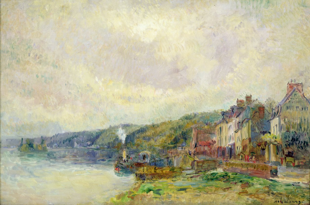 Seinen ved Croisset (Seine-Maritime) av Albert Charles Lebourg