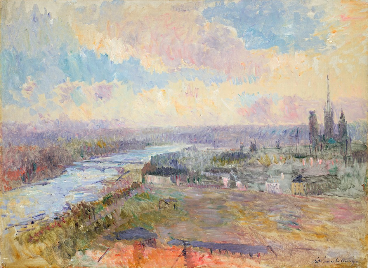 Seinen ved Rouen av Albert Charles Lebourg