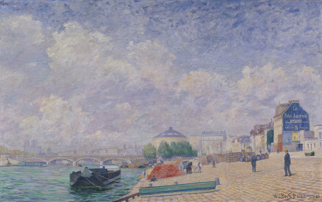 Seinen ved Bercy, 1885 av Albert Dubois Pillet