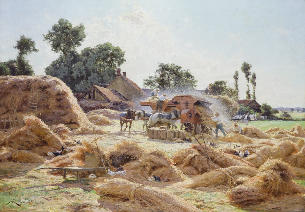 Treskemaskinen (Loiret) 1896 av Albert Rigolot