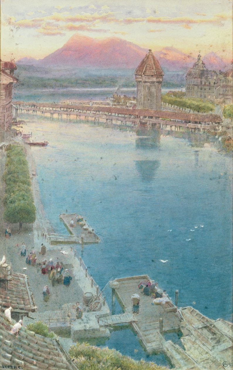 Luzern av Albert Goodwin
