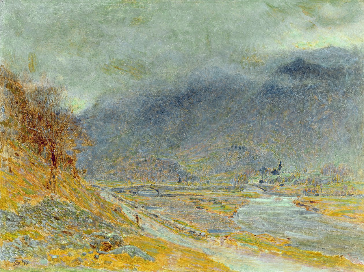 Fjelltåke, 1870 av Albert Goodwin