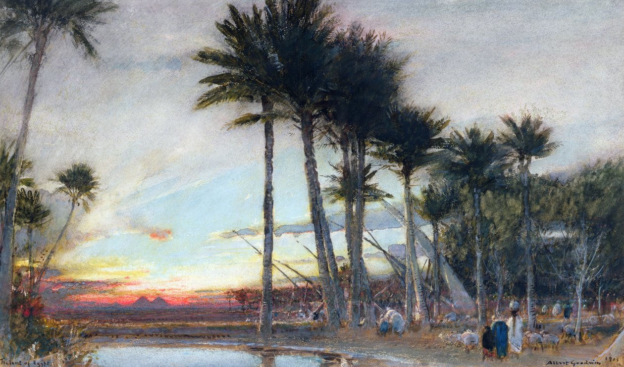 Egyptens land, 1913 av Albert Goodwin