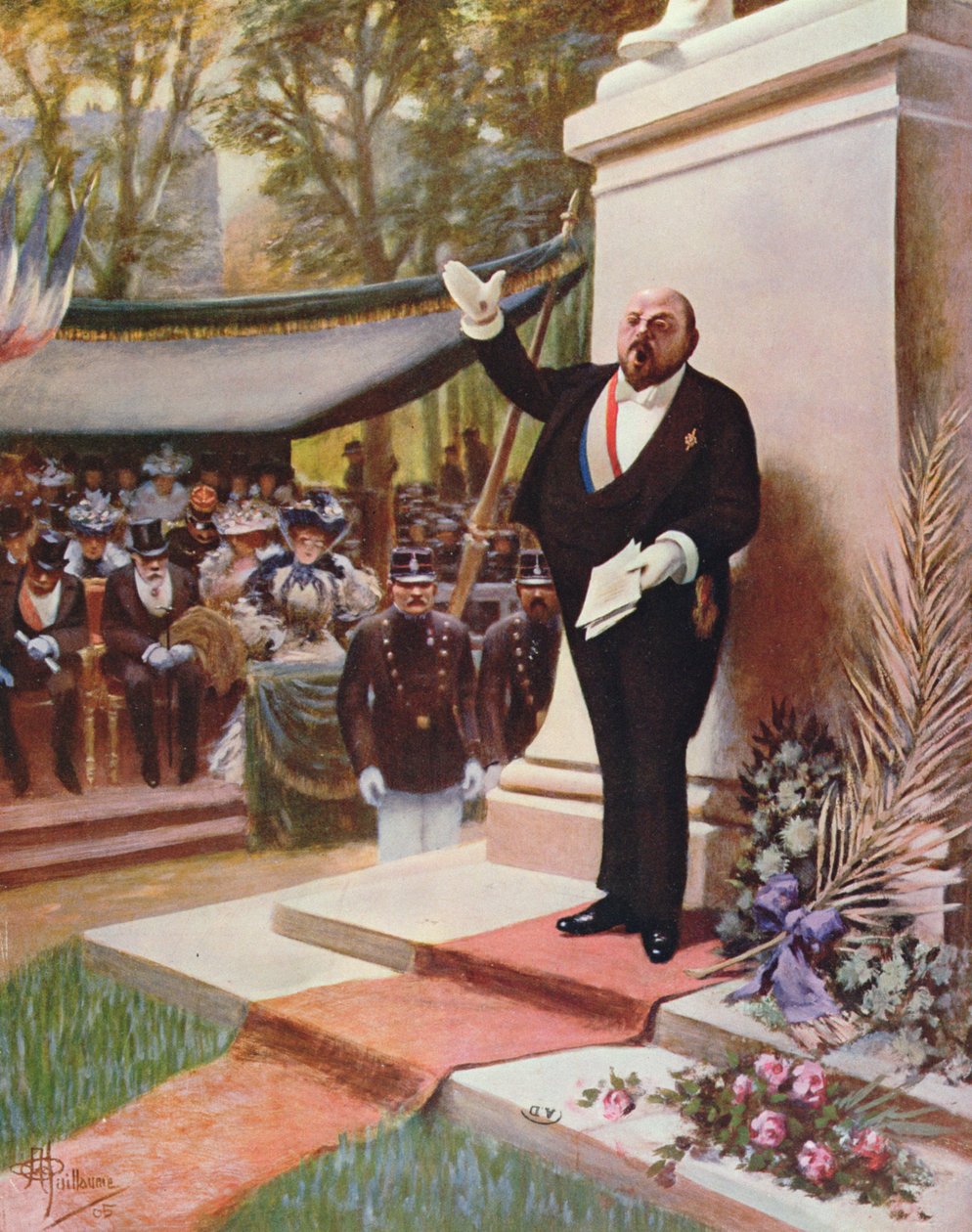 Innvielse av et monument, 1905 av Albert Guillaume