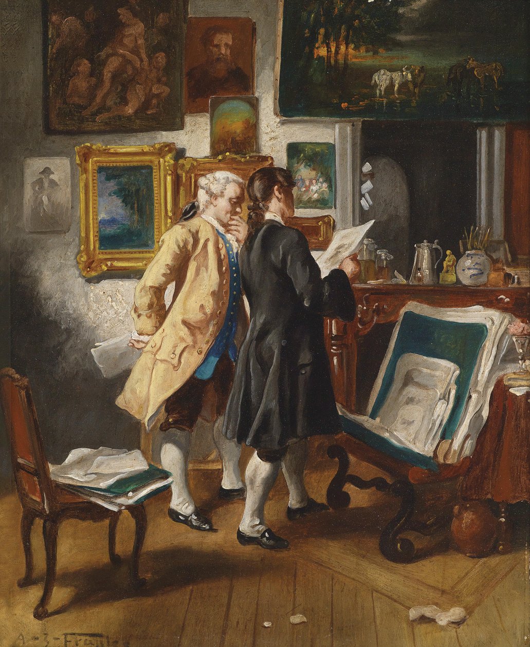 Hos antikvitetshandleren av Albert Josef Franke