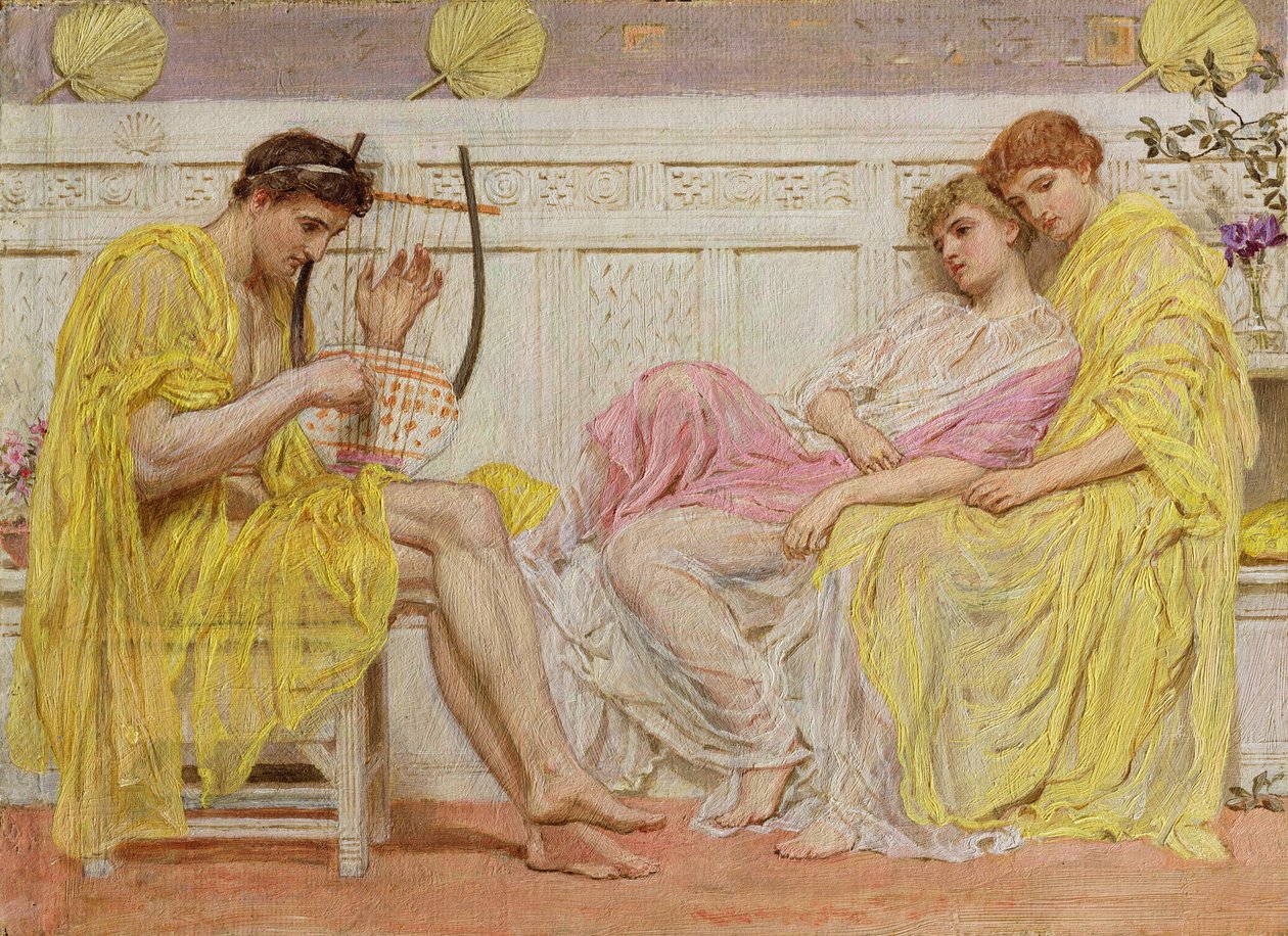 En musiker, ca. 1867 av Albert Joseph Moore