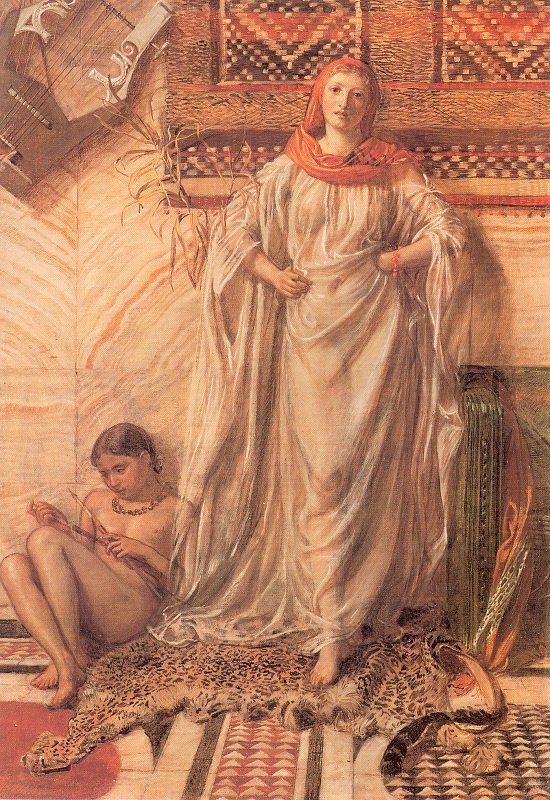 Dansende jente hviler av Albert Joseph Moore