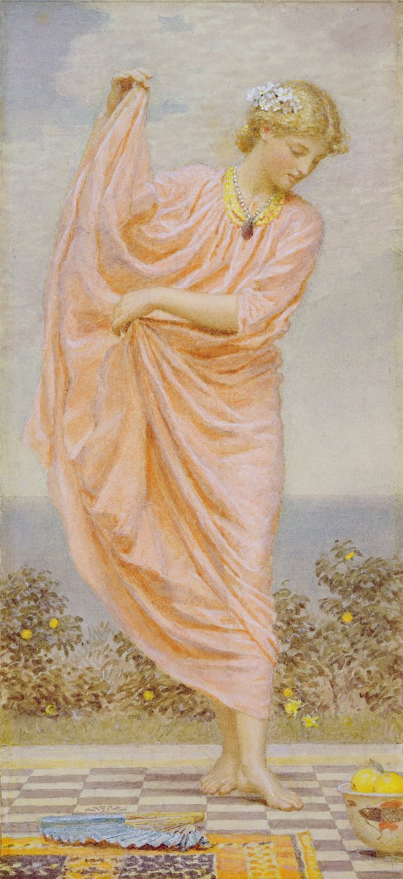Appelsiner, 1885 (wc og gouache på papir) av Albert Joseph Moore