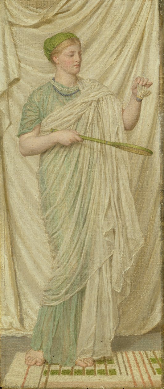 Shuttlecock og Battledore, 1872 av Albert Joseph Moore