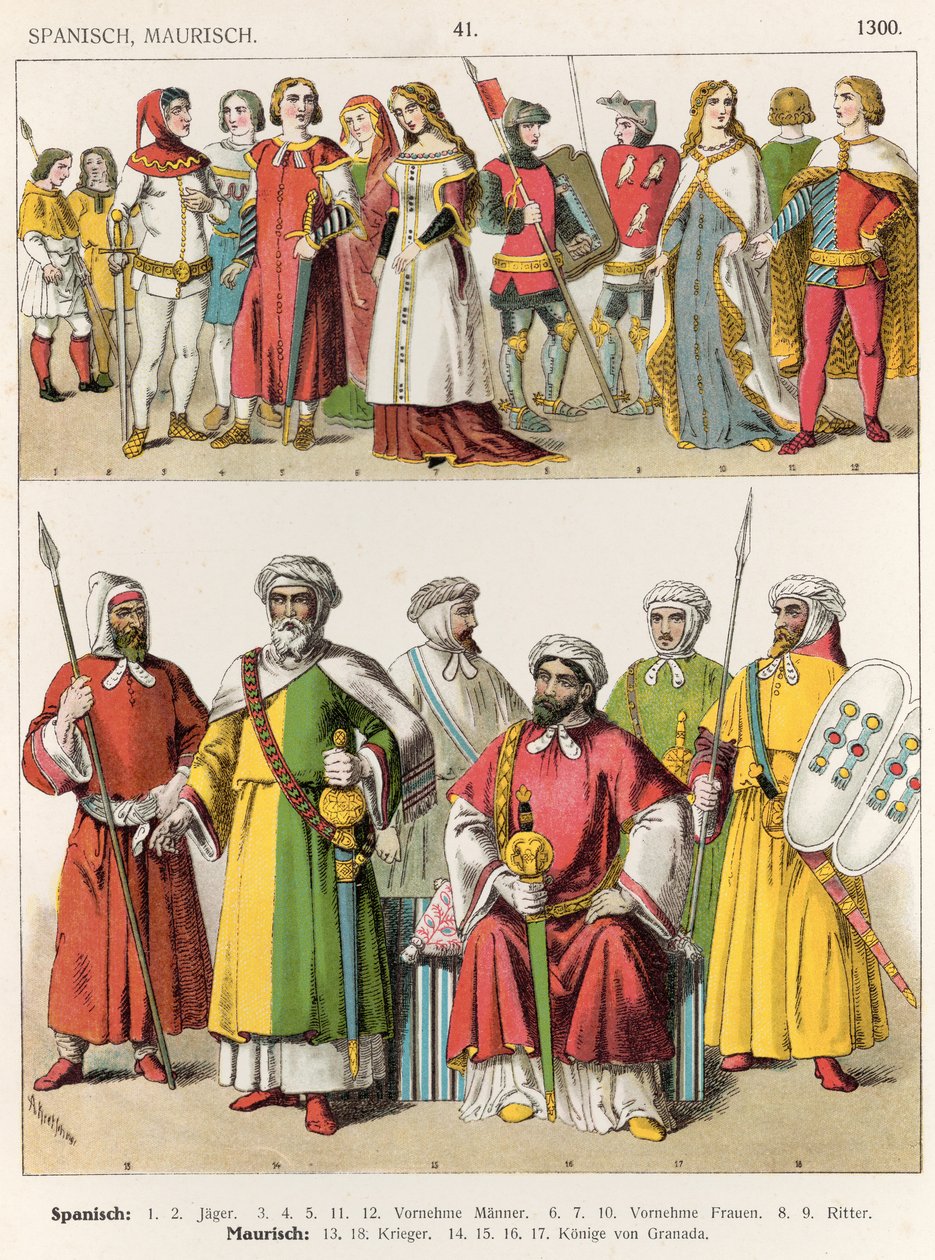 Spansk og maurisk kjole, ca. 1300, fra 
