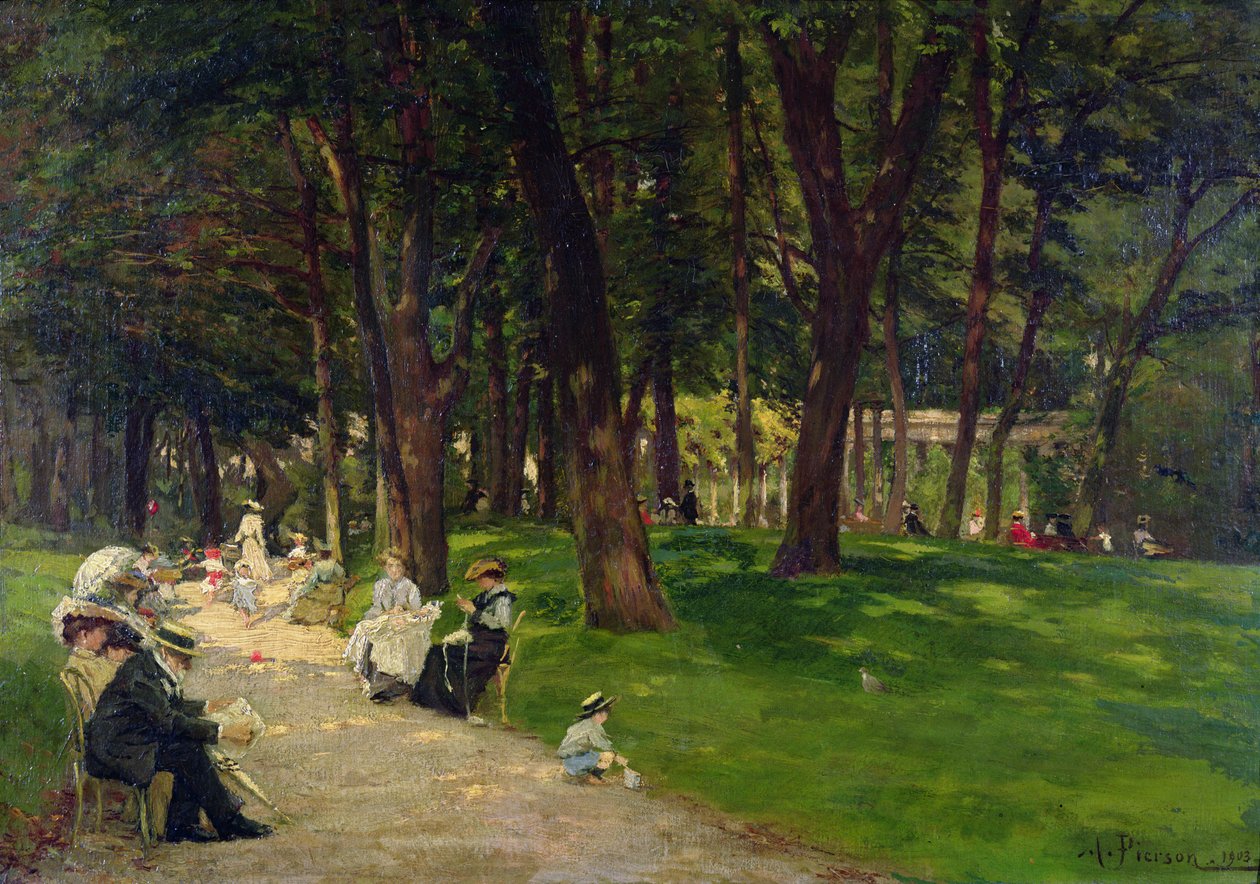 I parken, 1903 av Albert Leopold Pierson