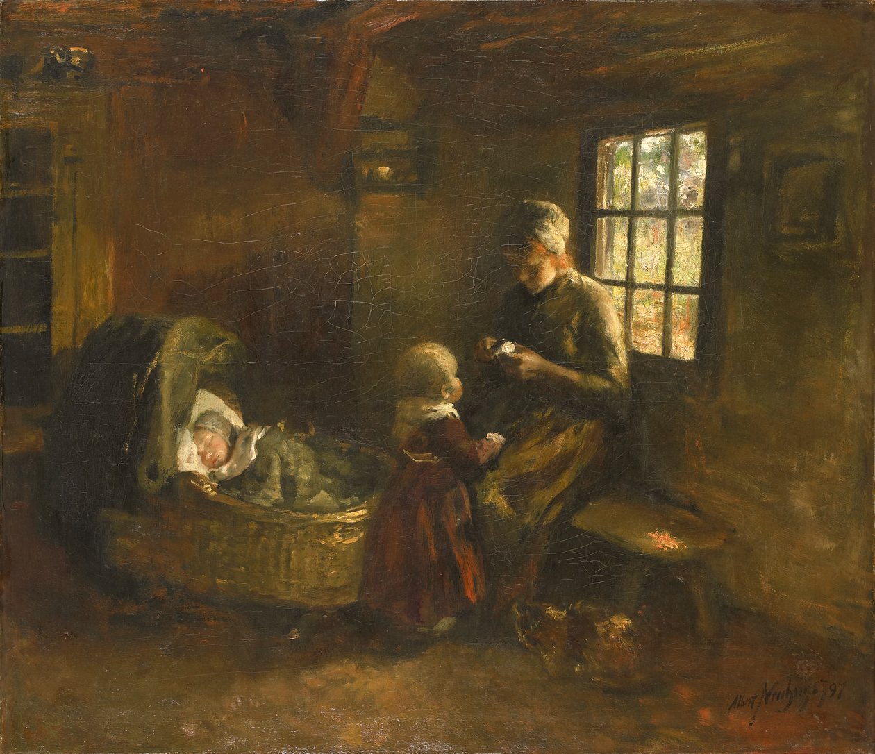 På vuggen av Albert Neuhuys