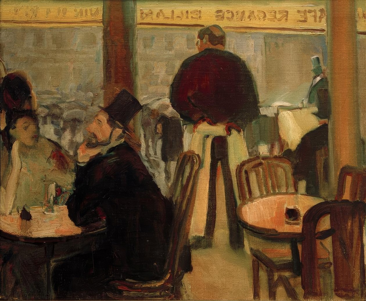 Kafé i Paris (Pariser Café II) av Albert Weisgerber