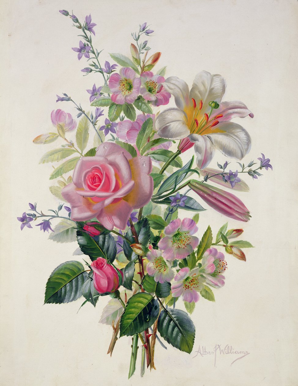 AB211 En rosa bukett av Albert Williams