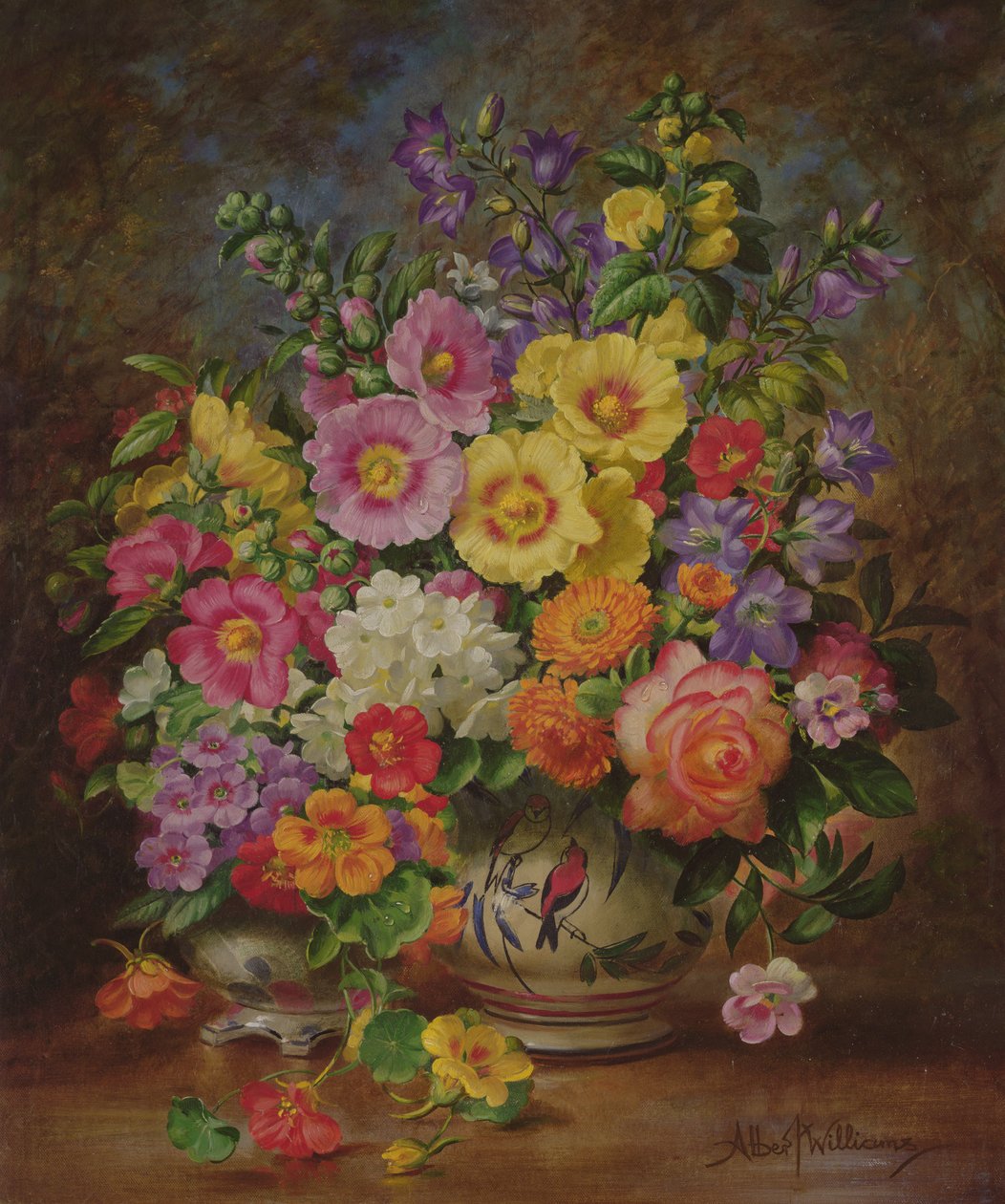 Hageblomster i september av Albert Williams