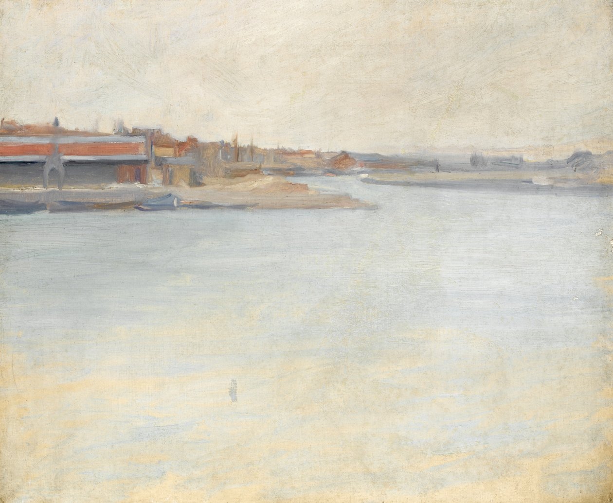 Boulogne sur Mer - utsikt over havnen av Albert de Belleroche