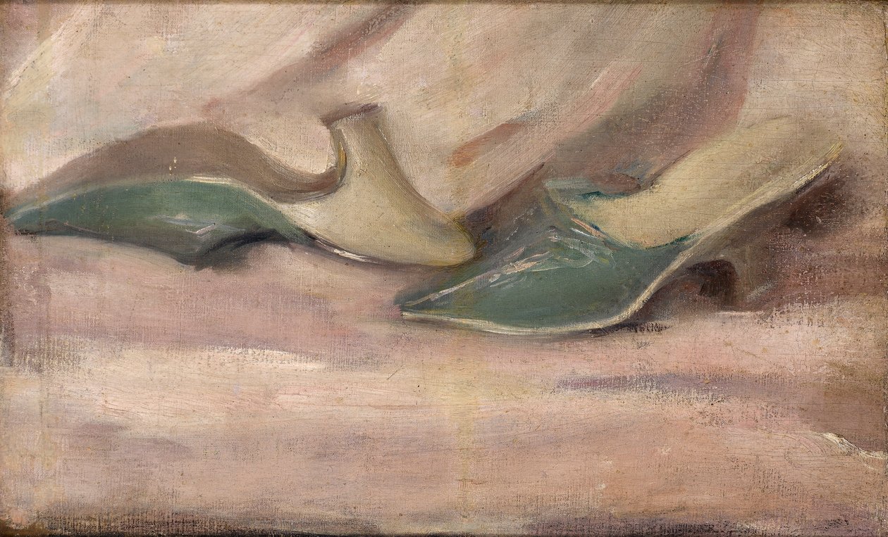 Kasserte tøfler, ca.1890 av Albert de Belleroche