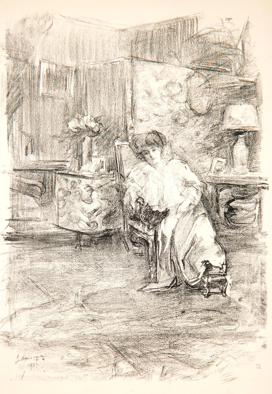 Intervju, Ferby Lodge, 1905 av Albert de Belleroche
