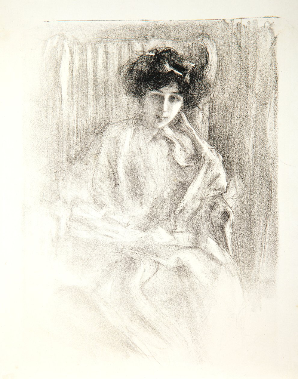 Madame Dayot, sittende, 1907 av Albert de Belleroche