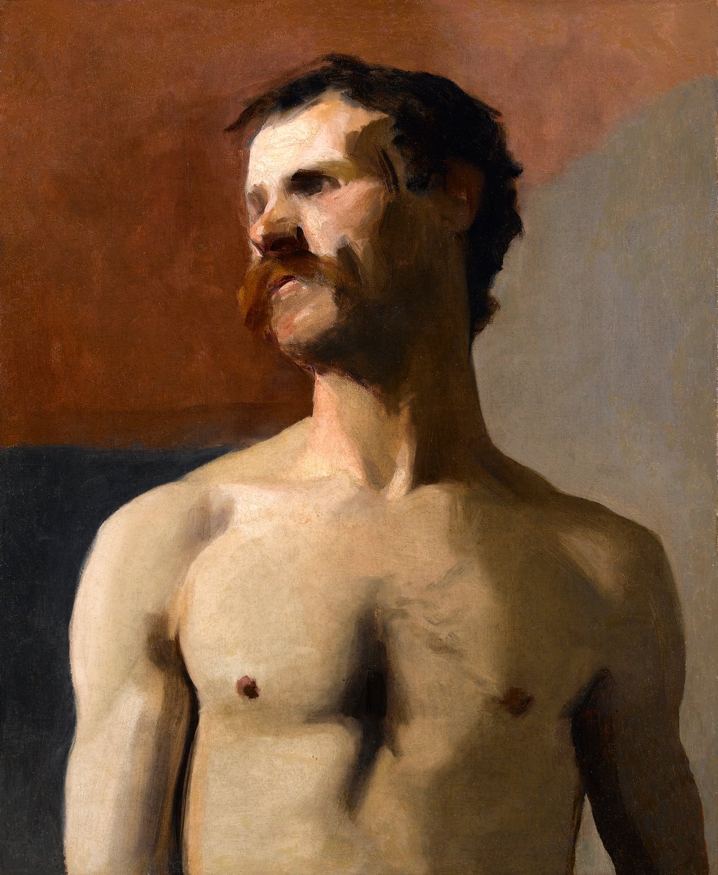 Mann naken - livsstudie, ca. 1885 av Albert de Belleroche