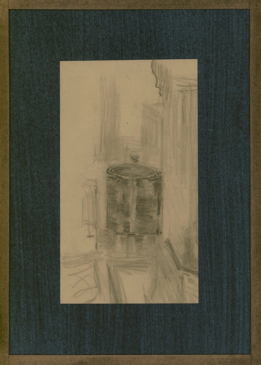 Stilleben med kjeksboks, ca.1890 av Albert de Belleroche