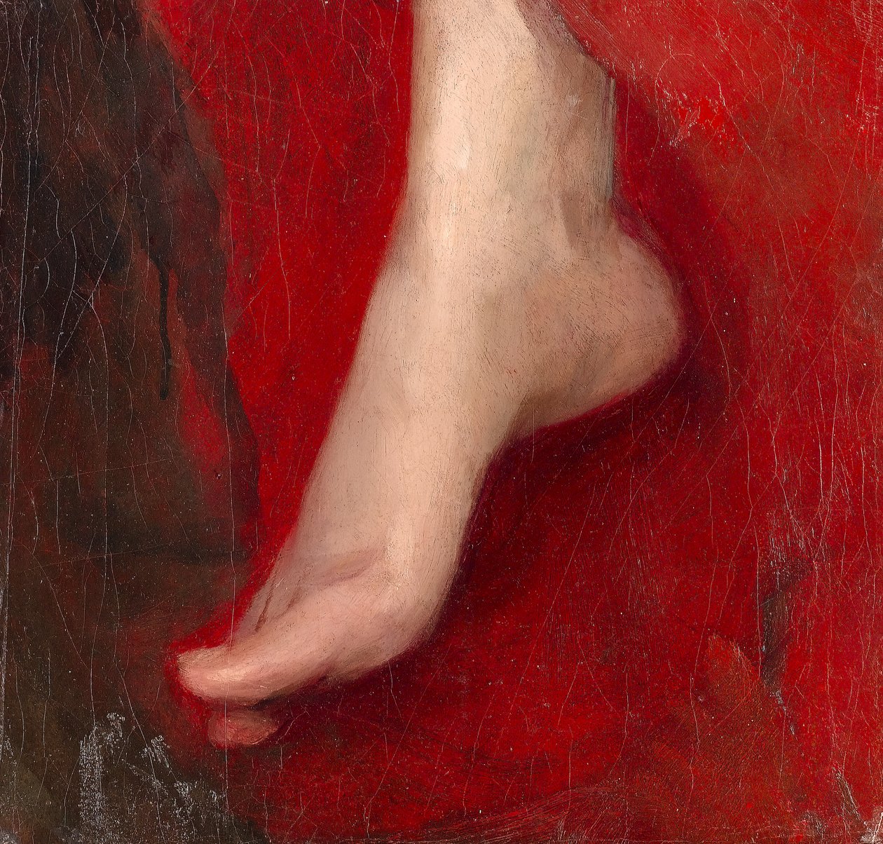 Studie av en fot, tidlig på 1880-tallet av Albert de Belleroche