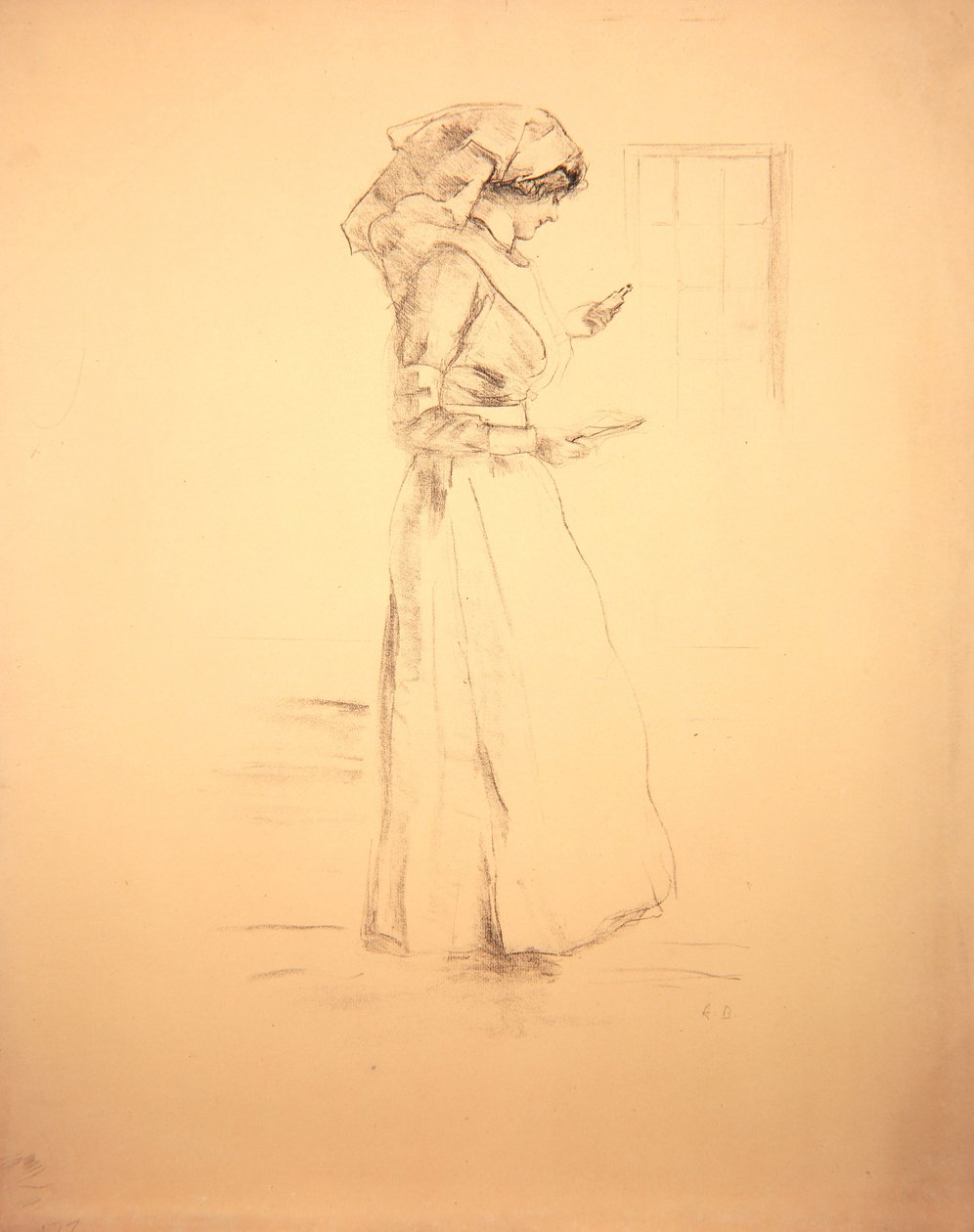 Sykepleieren, 1916 av Albert de Belleroche