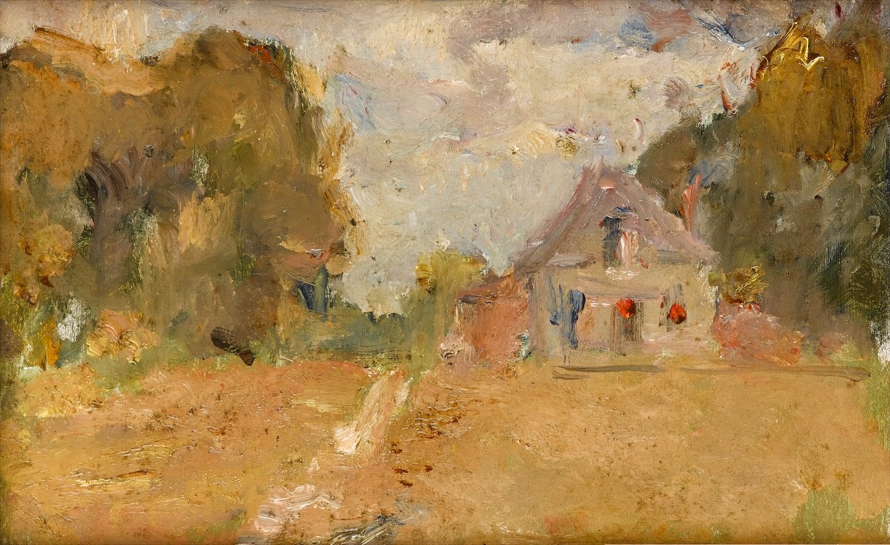 Postkontoret, Saint-Hubert, Rozay-en-Brie, Seine-et-Marne, Île-de-France, ca. 1890-tallet av Albert de Belleroche