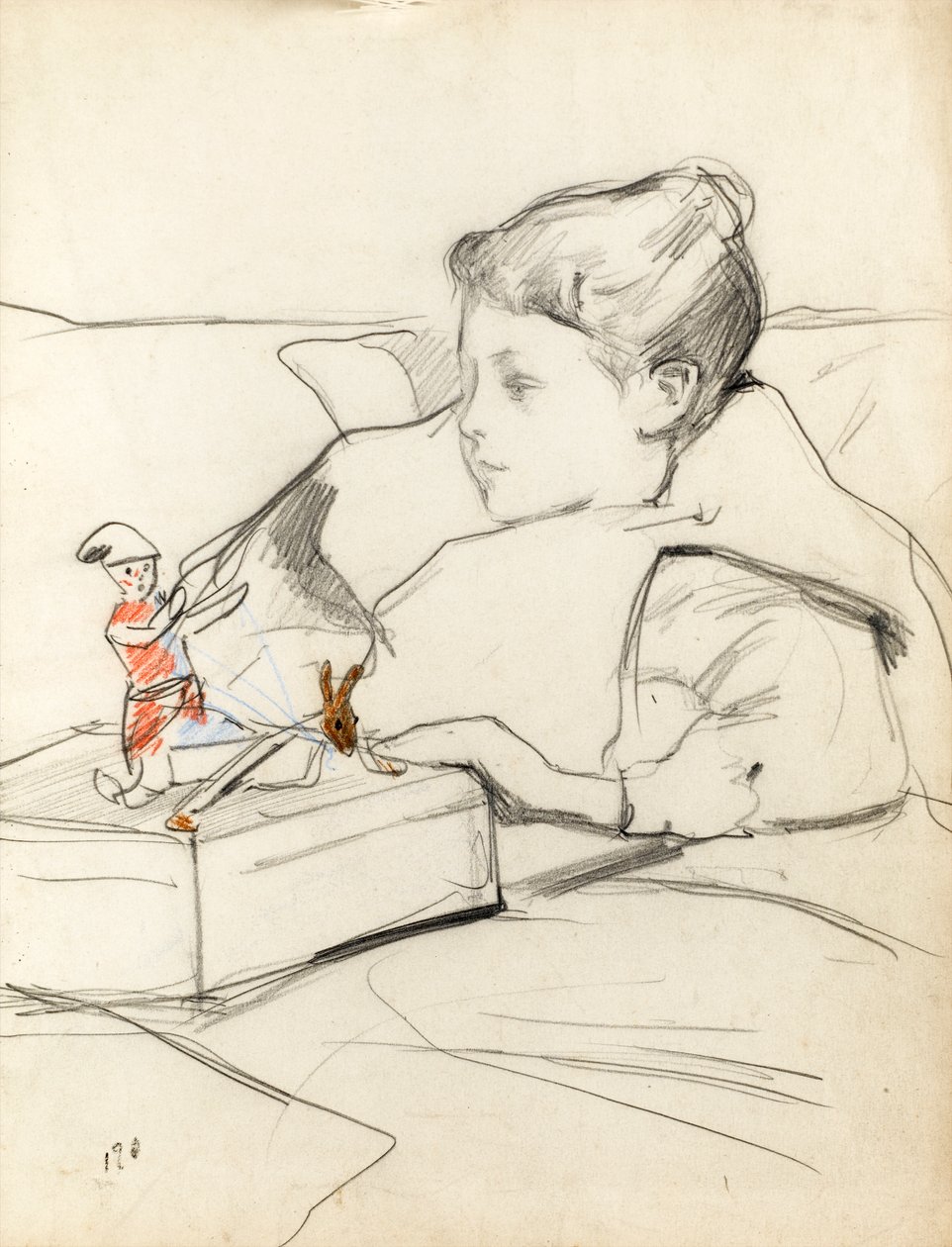 Yvette, ca 1898 av Albert de Belleroche
