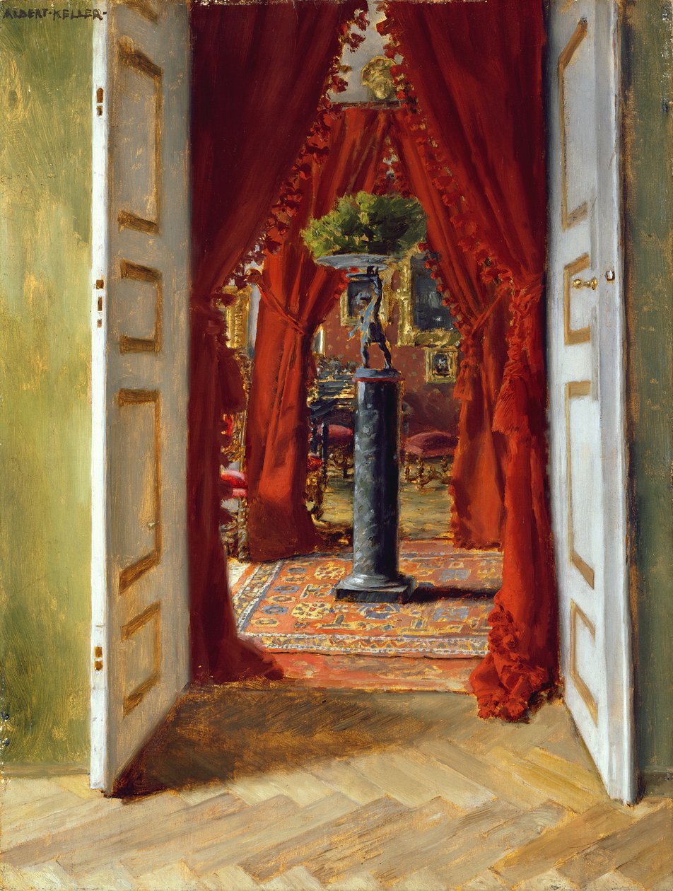 Det røde rommet, 1882 av Albert von Keller