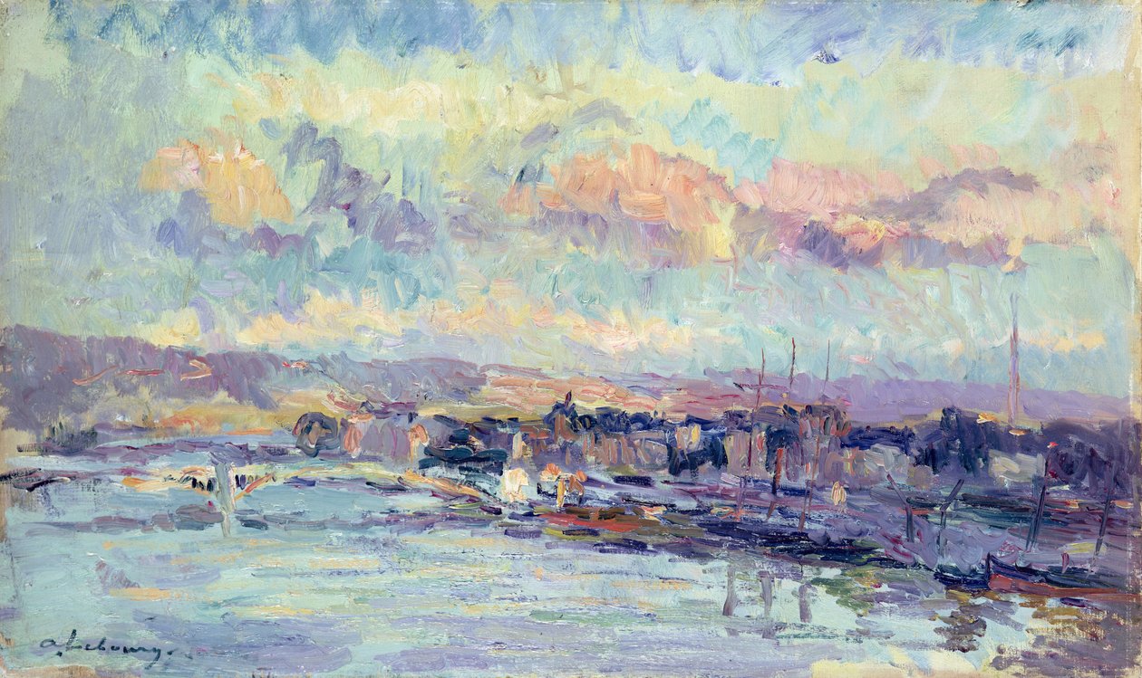 Utsikt over Paris av Albert Charles Lebourg