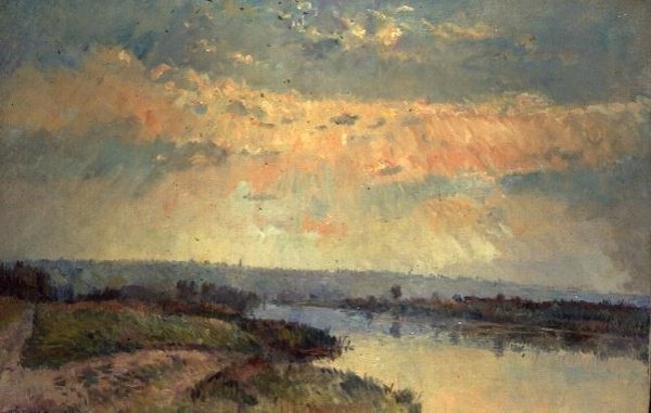 Sen ettermiddag på Seinen av Albert Charles Lebourg