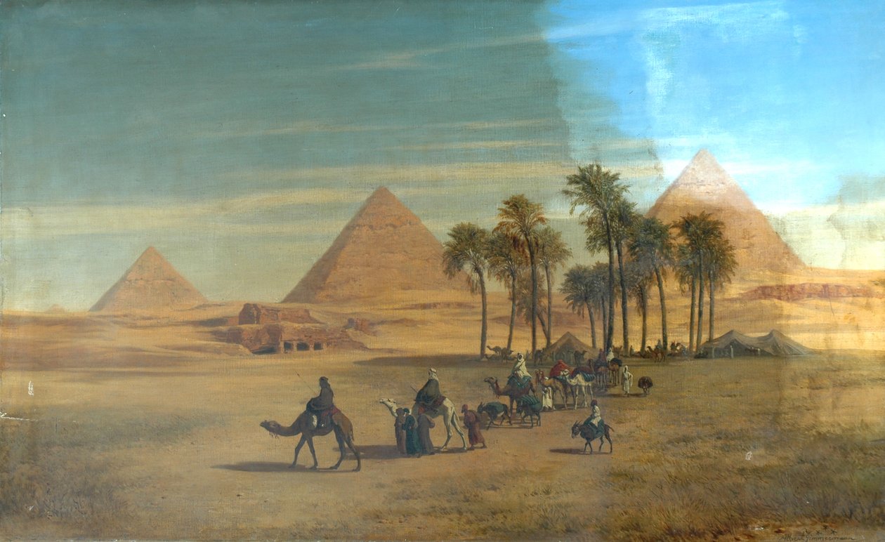 Pyramidene i Giza, Egypt av Albert August Zimmermann