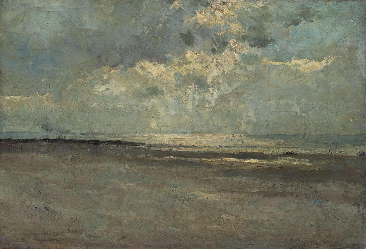 Lysrefleks på havet av Albert Baertsoen