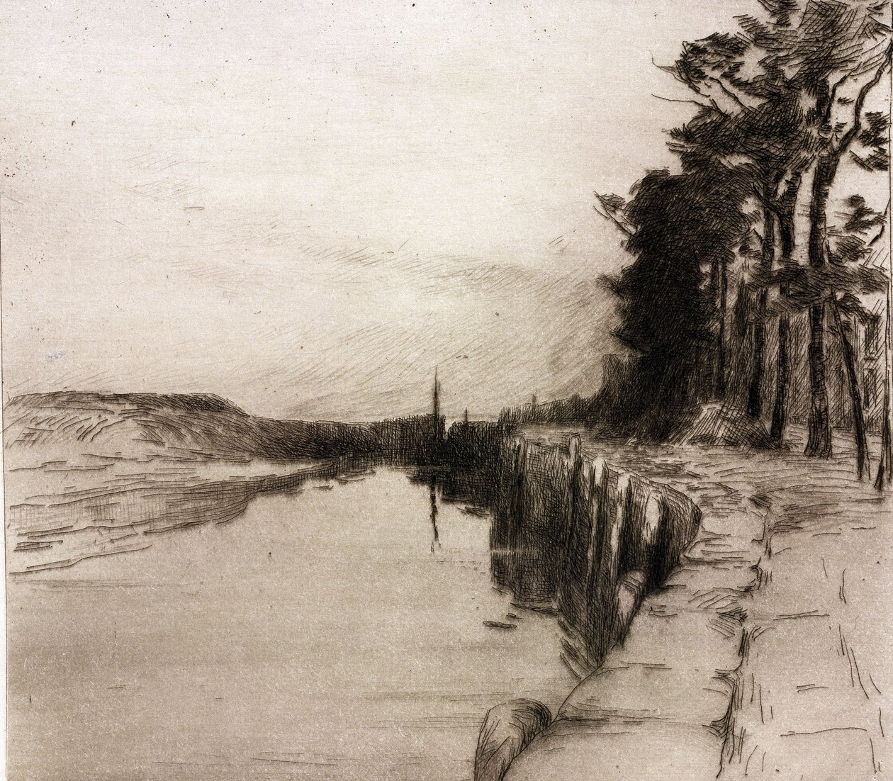 Gammel bro (Diksmuide) av Albert Baertsoen