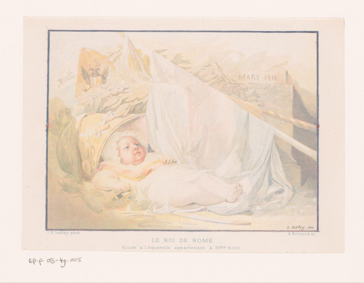 Baby med kongelige egenskaper Le Roi de Rome (tittel på objekt) av Albert Bertrand