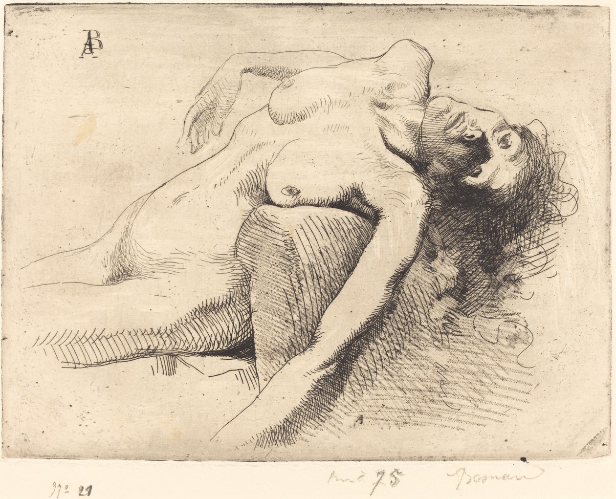 Døende kvinne av Albert Besnard