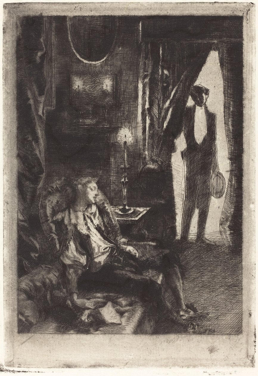 Iza sover av Albert Besnard