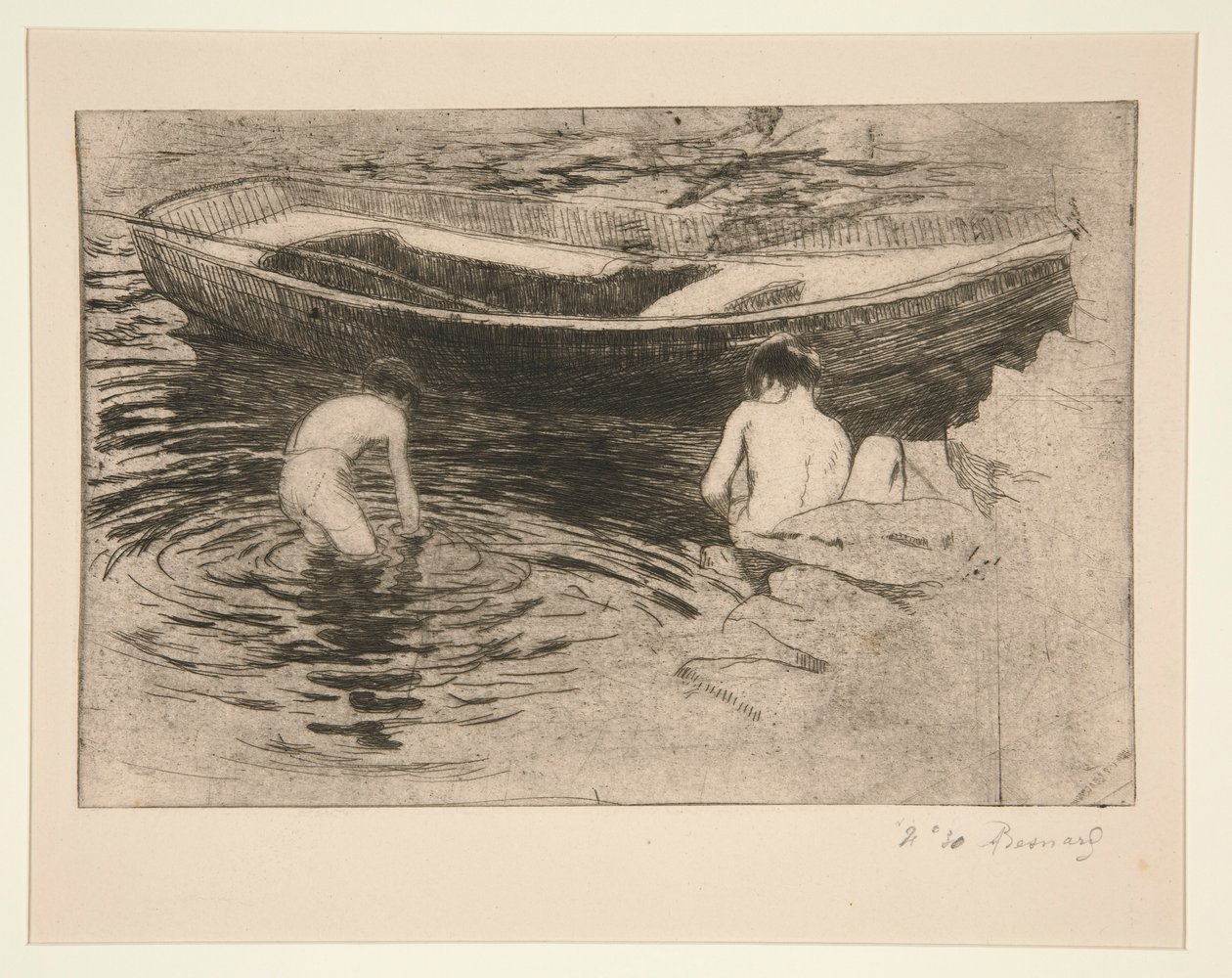Svømming? Talloires (bading i Talloires) av Albert Besnard