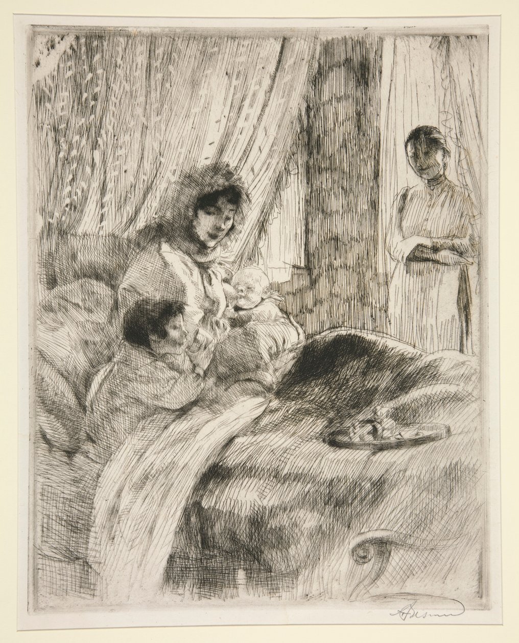 Lunsj, eller Happy Maternity av Albert Besnard