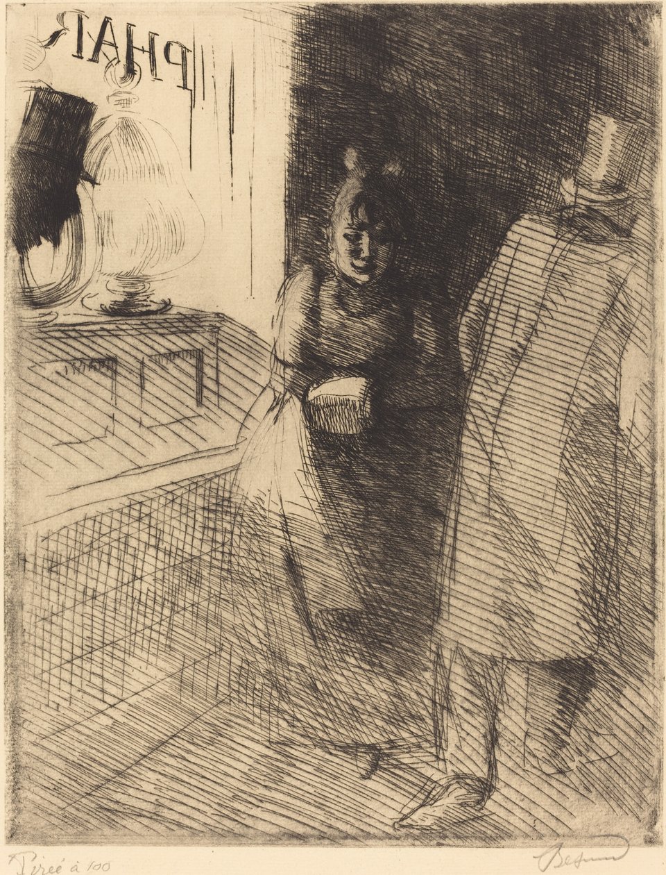 Prostitusjon (La Prostitution) av Albert Besnard