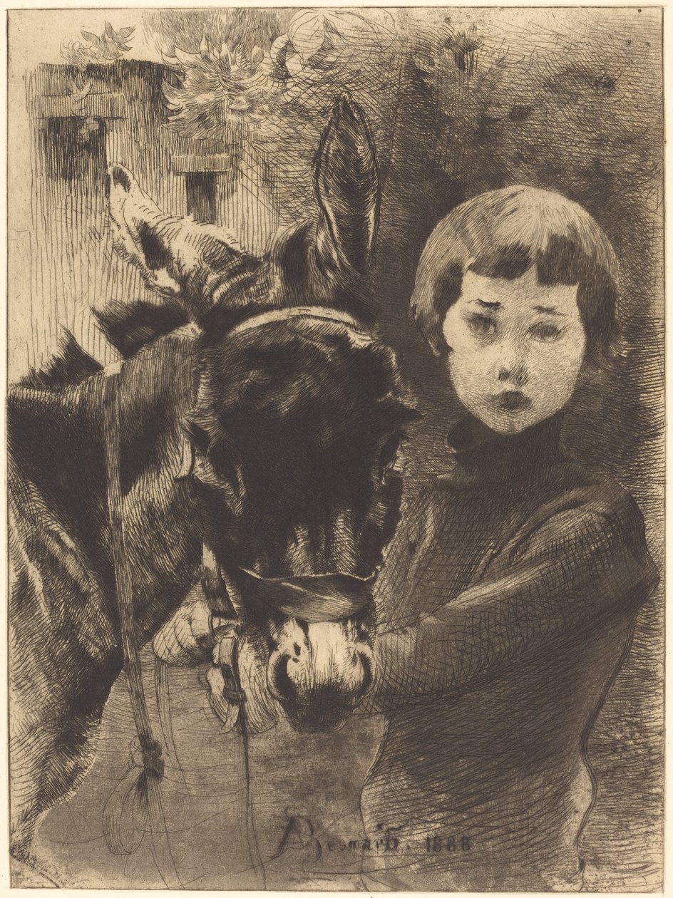 Robert Besnard og eselet hans av Albert Besnard