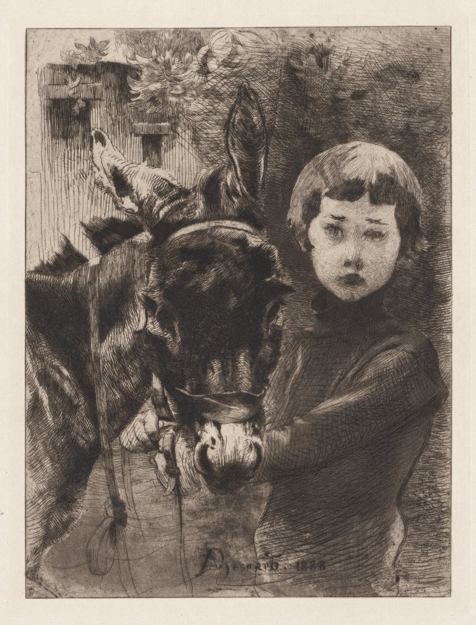 Robert Besnard og eselet hans av Albert Besnard