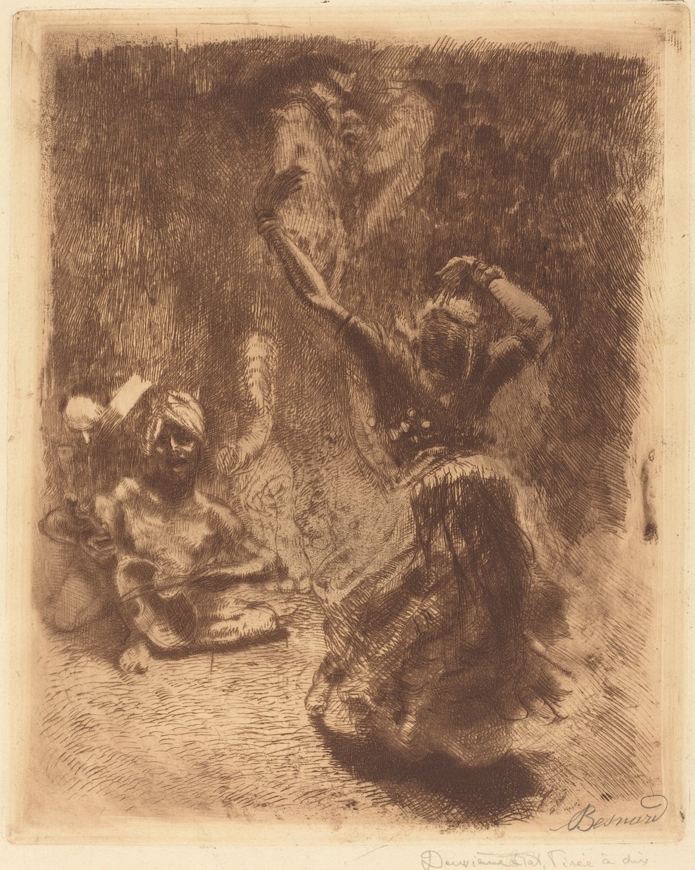 Danseren av Tanjore (La bayadère de Tanjore) av Albert Besnard