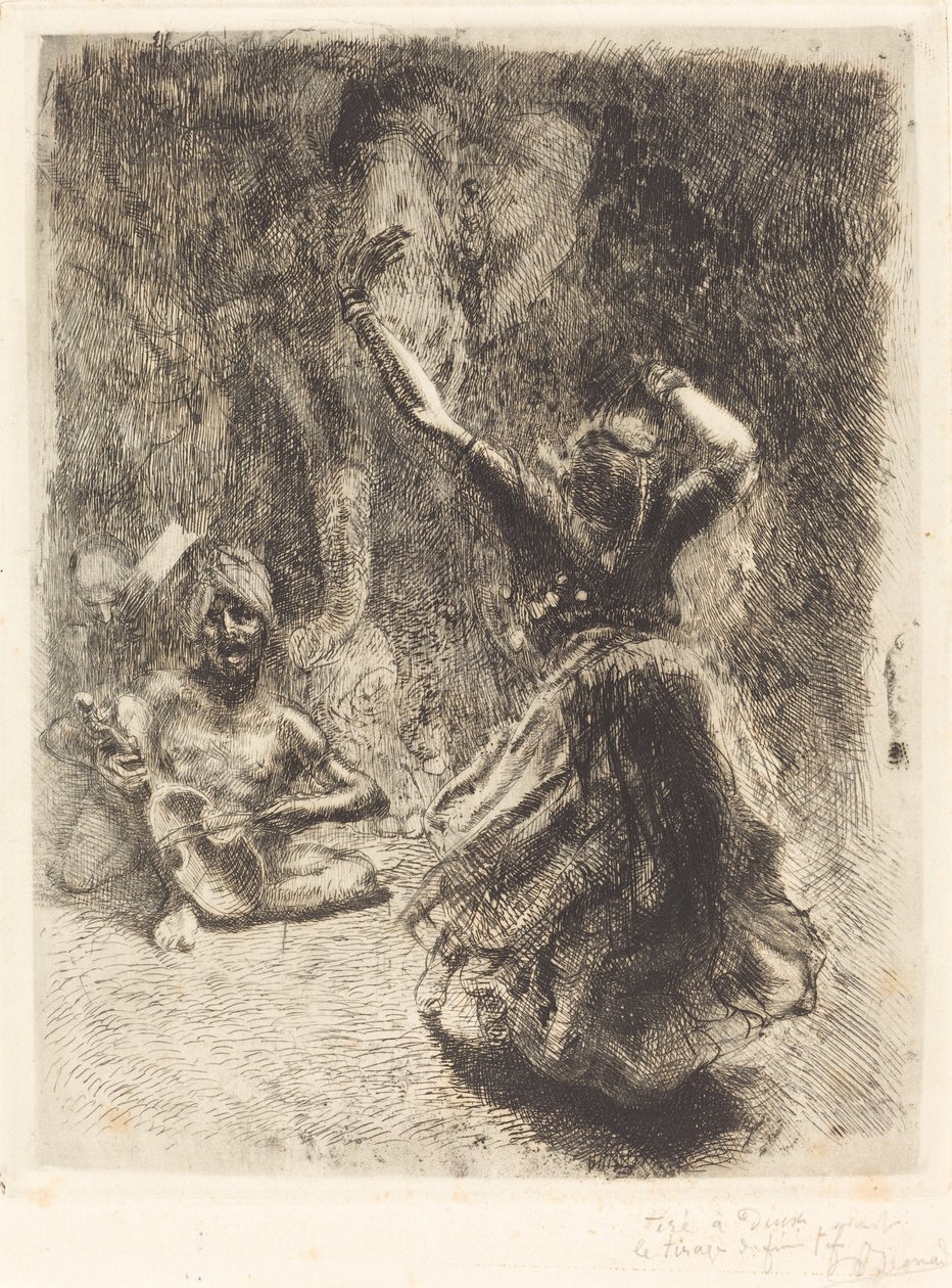 Danseren av Tanjore (La bayadère de Tanjore) av Albert Besnard