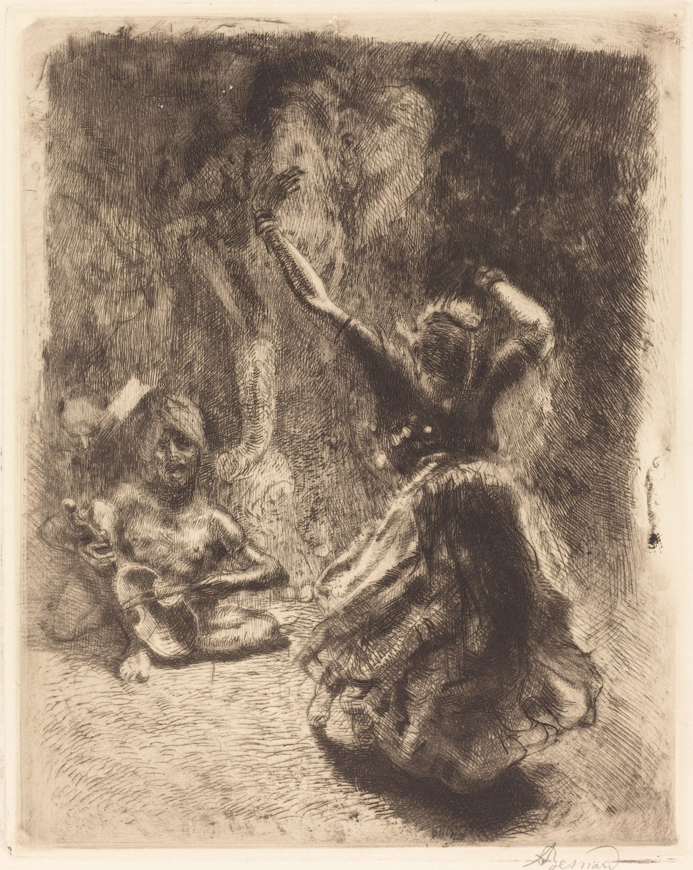 Danseren av Tanjore (La bayadère of Tanjore) av Albert Besnard