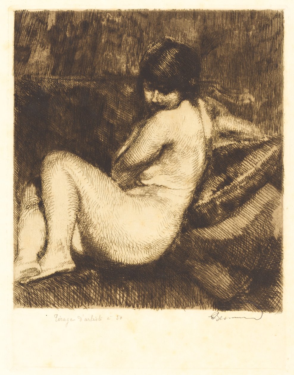 Den fjærkledde turbanen av Albert Besnard