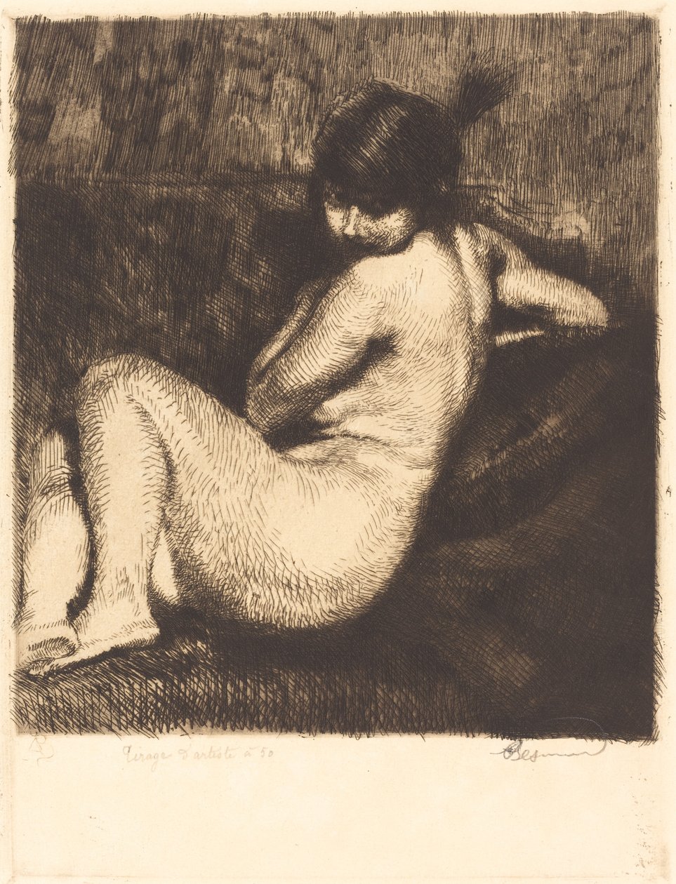 Den fjærkledde turbanen av Albert Besnard