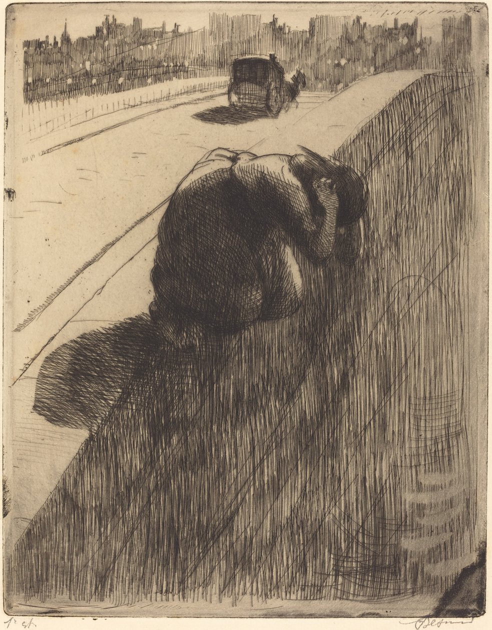 Selvmordet (Le Suicide) av Albert Besnard